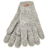 Barts Herren Handschuhe / Fingerhandschuhe Haakon, heather grey, L-XL