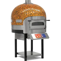 Elektrischer Pizzaofen mit rotierendem Steinboden 6 Pizzen Durchmesser 300 mm