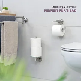 bremermann Toilettenpapierhalter PIAZZA, verchromt, zum Bohren, für 1 Rolle, aus Edelstahl