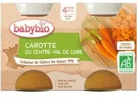 Babybio CAROTTE DU CENTRE-VAL DE LOIRE dès 4 mois Aliment 260 g