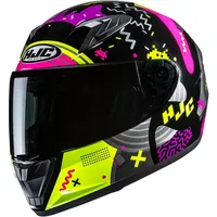 HJC Helmets Y10 Mika Schwarz/Pink S