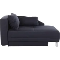 Recamiere JOCKENHÖFER GRUPPE "Roy" Sofas Gr. B/H/T: 149cm x 80cm x 90cm, Struktur, mit Bettkasten-mit Federkern-mit Bettfunktion, blau Chaiselongue mit Bettfunktion und Bettkasten, inklusive Federkern