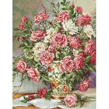 Lucas Luca-S Gobelin Set "Blumenstrauß für Prinzessin", Zählmuster, 23x30cm