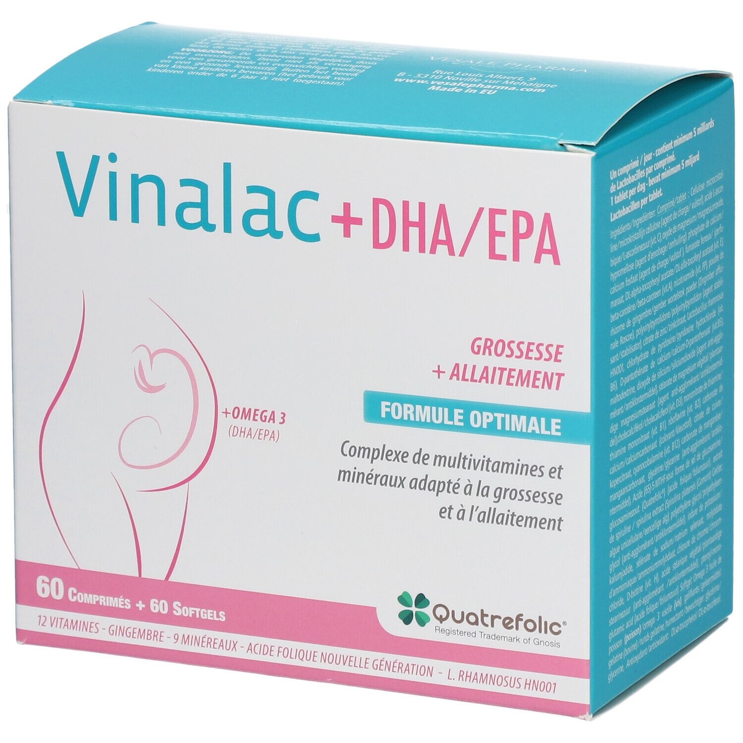 Vinalac + DHA/EPA 60 pc(s) emballage(s) combi