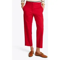 Tommy Hilfiger Slim Fit Chino aus Baumwoll-Lyocell-Mix, Rot, 44