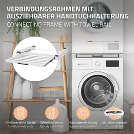 ML-Design Zwischenbaurahmen mit Wäscheleine, Stahl 60,5 x 54,5 cm