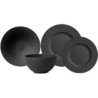 Villeroy & Boch Manufacture Rock Geschirr-Set 4-tlg. schwarz