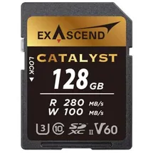 EXASCEND Catalyst SDXC 128 GB UHS-II, C1 V60, 280/100 MB/s, Speicherkarte