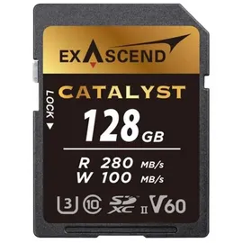 EXASCEND Catalyst SDXC 128 GB UHS-II, C1 V60, 280/100 MB/s, Speicherkarte