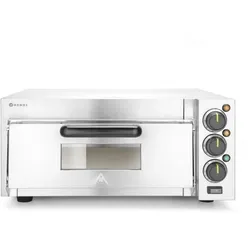 Hendi Pizzaofen Kompakt mit Schamott 2 Heizelemente und 2000W