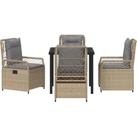 vidaXL Garten Essgruppe 5-tlg. Beige