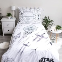 Jerry Fabrics F - Bettwäsche – Star Wars – 2-teilig – für Kinder – Bettbezug – wendbar – 140 x 200 cm – Kissenbezug – 70 x 90 cm – 100 % Baumwolle