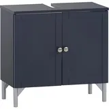 Schildmeyer Waschbeckenunterschrank Jesper 155345, Nachtblau, 60,2 x 58,5 cm