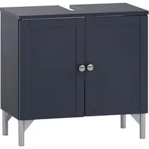 Schildmeyer Waschbeckenunterschrank Jesper 155345, Nachtblau, 60,2 x 58,5 cm