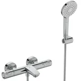 Ideal Standard Ceratherm T50 Badethermostat Aufputz mit Handbrauseset für 1 Verbraucher Chrom