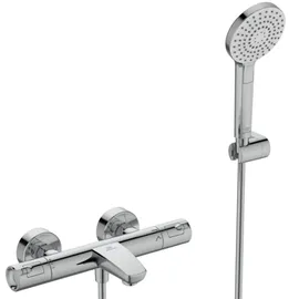 Ideal Standard Ceratherm T50 Badethermostat Aufputz mit Handbrauseset für 1 Verbraucher Chrom