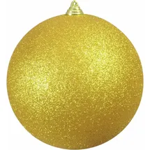 Europalms Dekokugel 20cm, gold, glitzer
