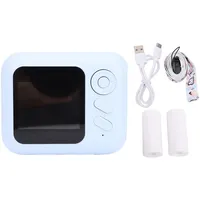 Denash 48 MP HD Digital Zoom Instantkamera, 2 Zoll Bildschirm, Timer, Wasserfreies B & W -Druck, ABS -Silikon -Build, Sonnenlicht Lesbar, Klar, Langlebig (Blue)