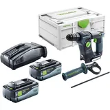 Festool BHC 18-Basic Akku Bohrhammer 18 V 1,8 J SDS Plus Brushless + 2x Akku 8,0 Ah + Schnellladegerät + Systainer