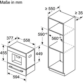 Bosch CTL7181B0 Einbau-Kaffeevollautomat