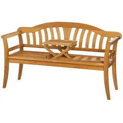 Wilk Landhausbank Usedom mit Tisch