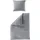 BIERBAUM Chic Uni unifarben Grau 155 x 220 cm + 2 x 40 x 80 cm