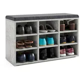 komto Sofia 80 x 50 x 30 cm grau / grau