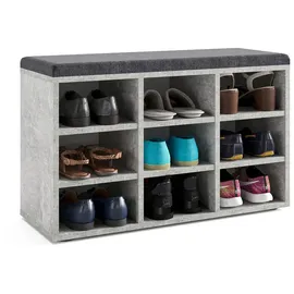 komto Sofia 80 x 50 x 30 cm grau / grau