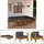 vidaXL Garten-Lounge-Set 10-tlg. grau