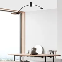 Licht-Erlebnisse Deckenlampe Metall Holz GX53 verstellbar Schwarz dunkel 2-flammig