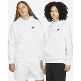 Nike Sportswear Club Fleece Pullover Hoodie, White/White/Black,L