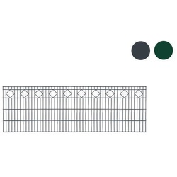 Gittermatten Deluxe - 120cm - grün (RAL 6005) - 6/5/6 mm Stabilität - dekorative Karoreihe - verzinkter Stahl - pflegeleicht