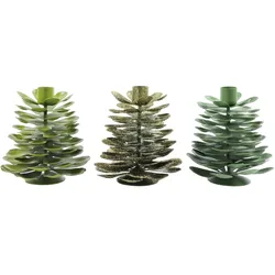 Stabkerzenleuchter "Pine" - Grün
