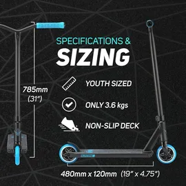 Fantic26 Blunt One S3 Complete Stunt-Scooter Blau