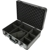 HMF 14502-02 Alu Transportkoffer, Aufbewahrungskoffer, Kamerakoffer, individuelle Facheinteilung, 46 x 15 x 33 cm