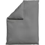 schlafgut Knitted Jersey Uni Grau 155 x 220 cm + 80 x 80 cm