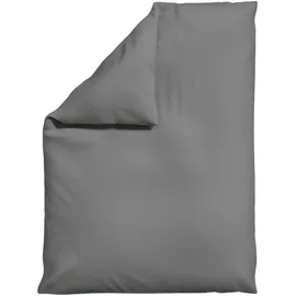 schlafgut Knitted Jersey Uni Grau 155 x 220 cm + 80 x 80 cm