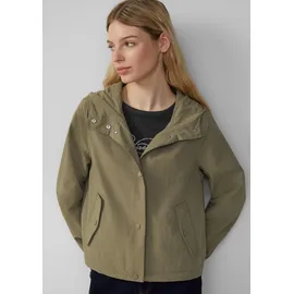 QS Nylon-Jacke mit Kapuze und verstellbarem Saum - olive - XL