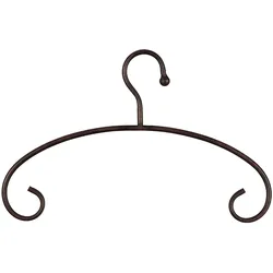 Kleiderbügel AMBIENTE HAUS "Kleiderbügel aus eisen - antikbraun", braun (antikbraun), B:40cm H:27cm T:2cm, Eisen, Kleiderbügel