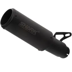 SHARK EXHAUST RCT Edelstahl beschichtet schwarz-matt, schwarz