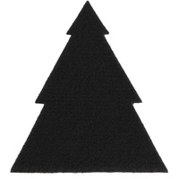 primaflor Primaflor-Ideen in Textil Platzset »Tannenbaum, Weihnachtsdeko«, (Set, 4 St.), ideal als Besteckunterlage, Tischdeko oder Untersetzer, schwarz