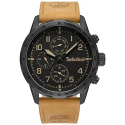 Multifunktionsuhr TIMBERLAND "CAMPTON", braun (hellbraun), Armbanduhren, Herren, Quarzuhr, Armbanduhr, Herrenuhr, Lederarmband, analog, Tag, Wochentag