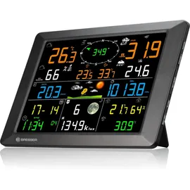 Bresser Wetterstation 1,5km Reichweite Schwarz 7-in-1