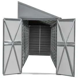 SPACEMAKER Metallgerätehaus 4x10 2,95 x 1,24 m grau