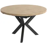 Feldmann-Wohnen Esstisch Agnes (Agnes, 1-St., Esstisch), 100/138x100x76cm Gold Craft Eiche, Graphit, ausziehbar braun