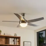 LINDBY Auraya 130 cm Deckenventilator Grau/Schwarz