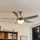 LINDBY Auraya 130 cm Deckenventilator Grau/Schwarz