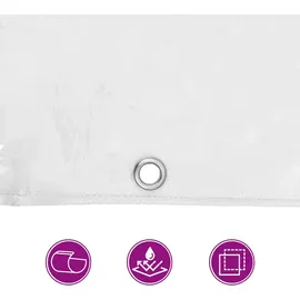 vidaXL Abdeckplane 10 x 150 cm Transparent PVC