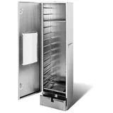 Smoki Räucherofen - Doppelwandig isoliert mit Sichtfenster aus geprägtem Cr-Edelstahl - Abm. 120x39x33cm