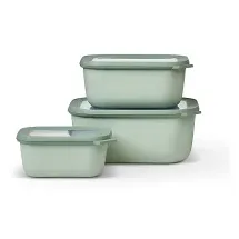 Mepal Cirqula rechteckig nordic sage 0,75 l 3-teilig